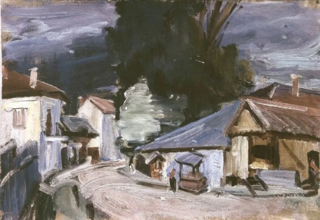 Peisaj cu stradă, by Arnold Max Wexler, unspecified