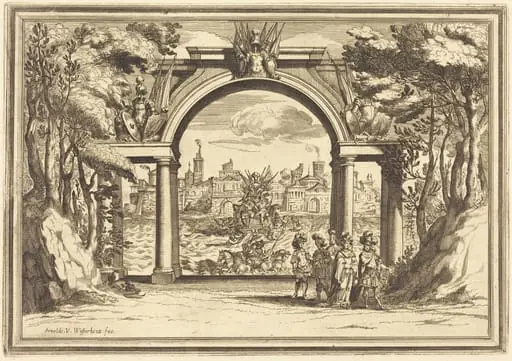 Il Greco in Troia: Plate 1, by Arnold von Westerhout