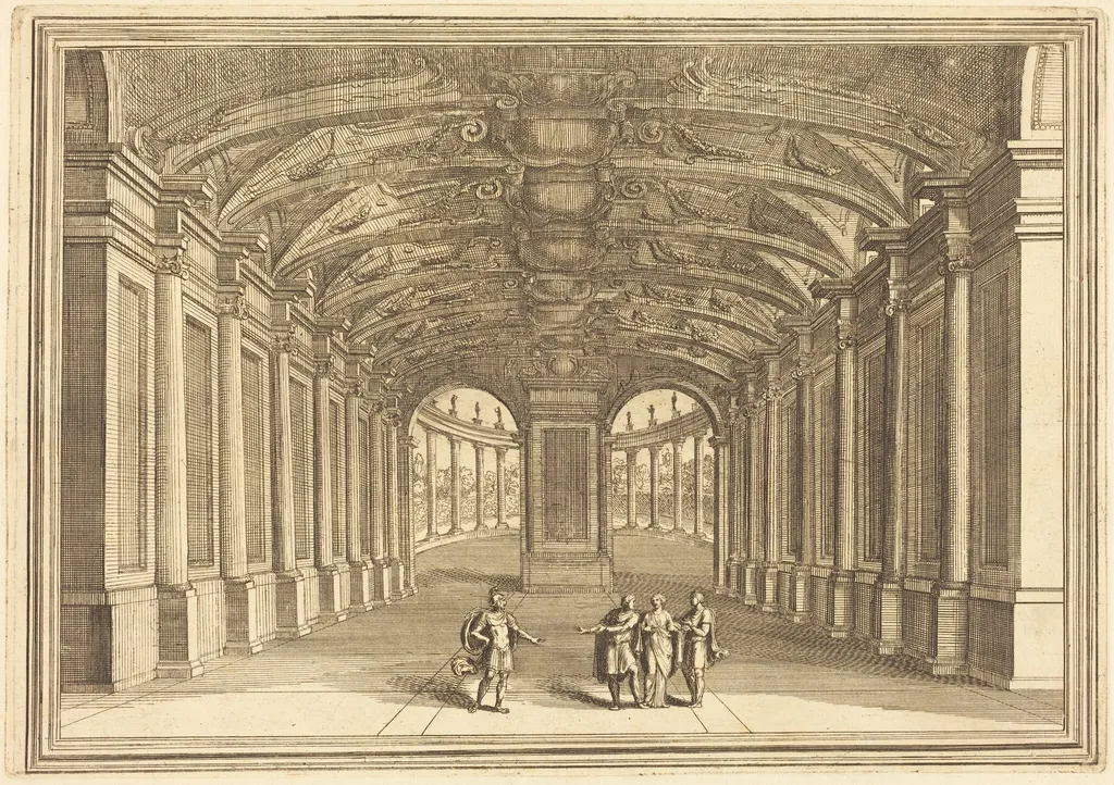 Il Greco in Troia: Plate 10, by Arnold von Westerhout, ink, 1688