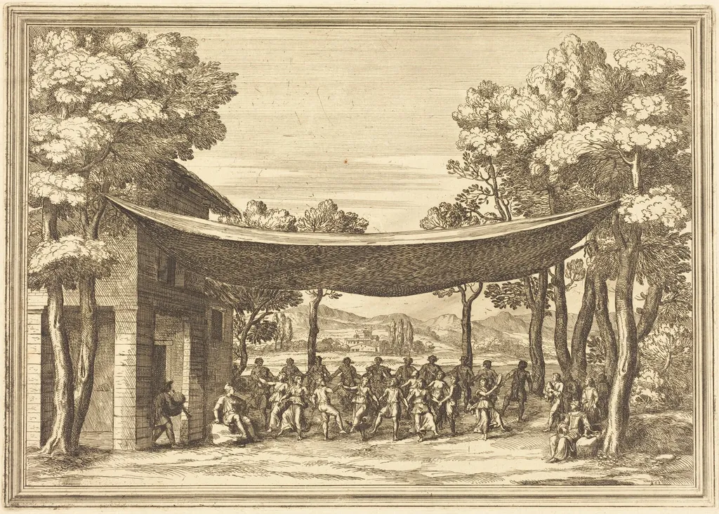 Il Greco in Troia: Plate 5, by Arnold von Westerhout, ink, 1688