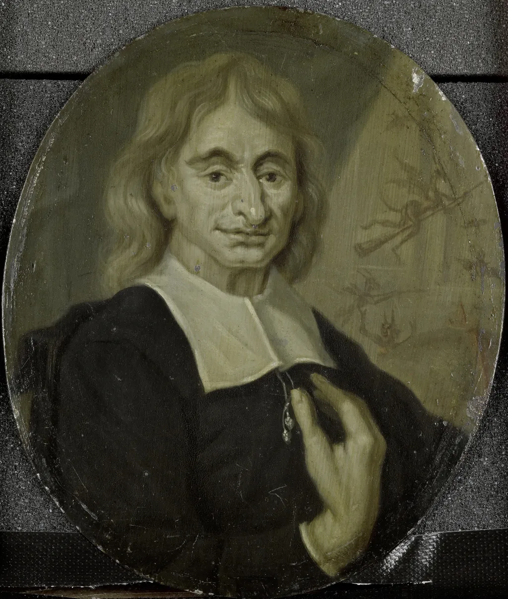 Portrait of Balthasar Bekker, Clergyman and Man of Letters in Amsterdam, by Arnoud van Halen, oil, 1716