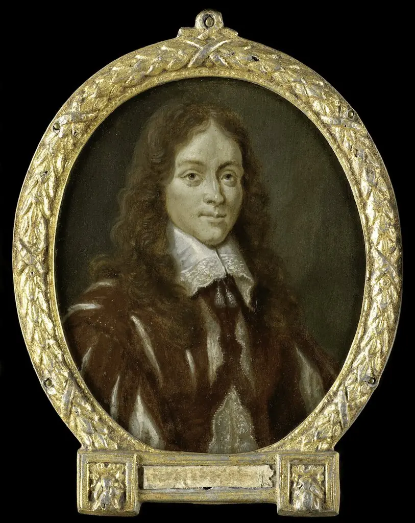 Portrait of Caspar van Kinschot, Poet, by Arnoud van Halen, 1716
