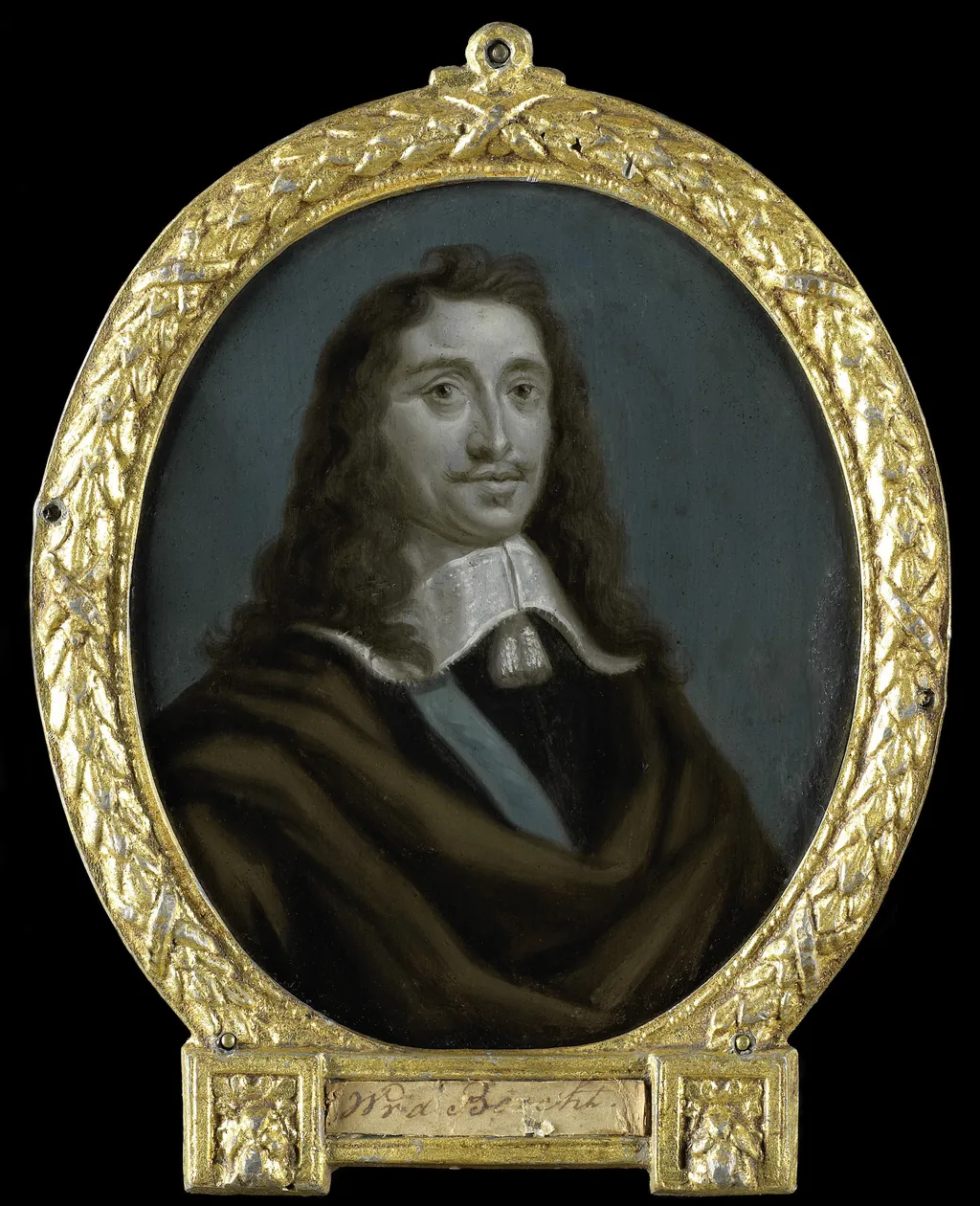 Portrait of Everard Meyster, Poet in Utrecht, by Arnoud van Halen, oil, 1716