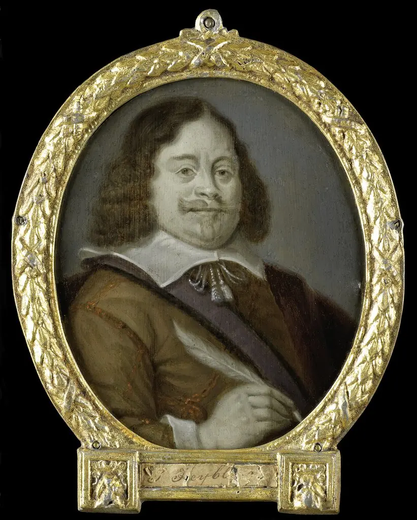 Portrait of Joannes Cools (born 1611), Jurist, Historian and Latin Poet in Hoorn, by Arnoud van Halen