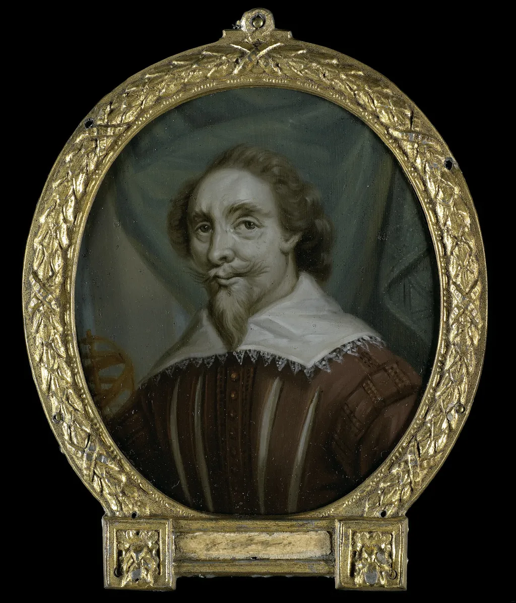 Portrait of Petrus Baard, Physician and Poet from Leeuwarden, by Arnoud van Halen, oil, 1716