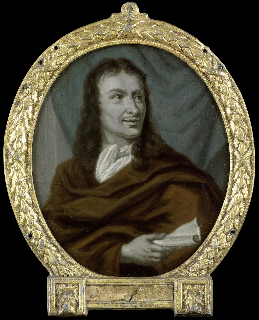 Portrait of Pieter Verhoek (1633-1702), by Arnoud van Halen, oil, 1716