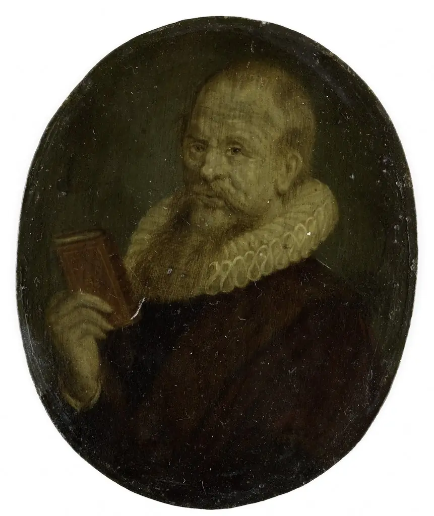 Portrait of  Theodorus Schrevelius (1572-1653), by Arnoud van Halen