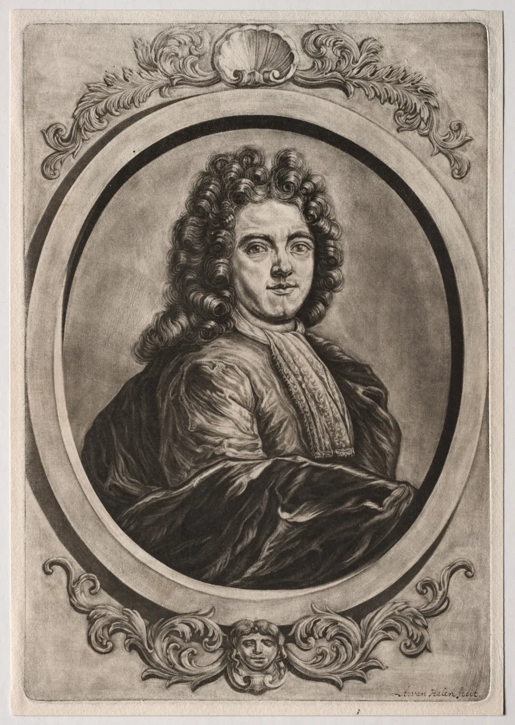 Self-Portrait, by Arnoud van Halen, 1712