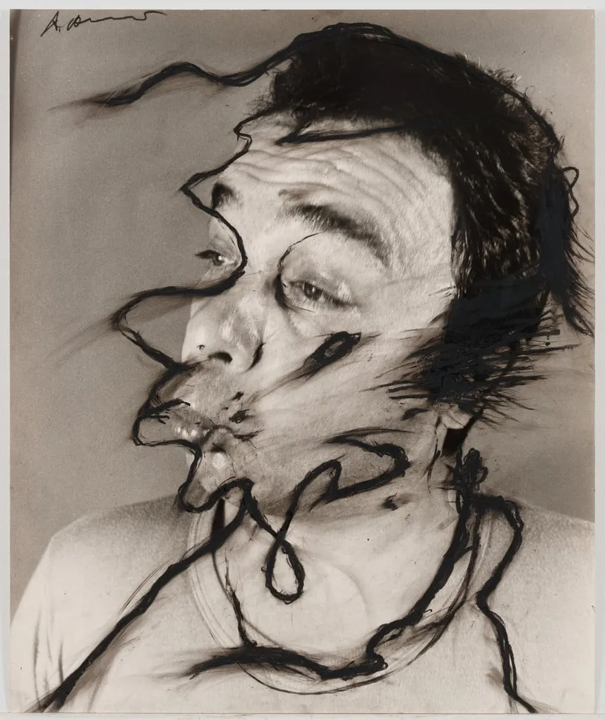 Untitled, by Arnulf Rainer, oil, 1972