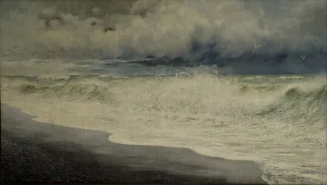 Sea wave, by Arshak Fetvadjian, oil, 1903