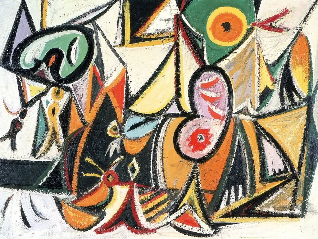Enigmatic Combat, by Arshile Gorky