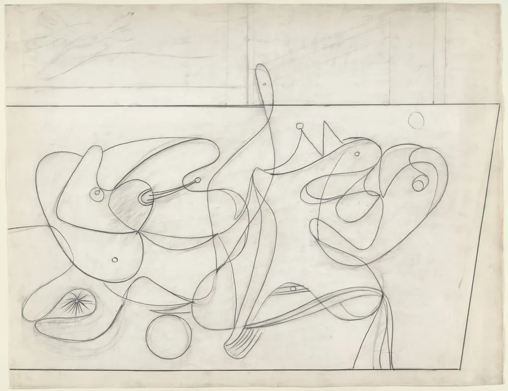 Untitled, by Arshile Gorky, graphite, 1932