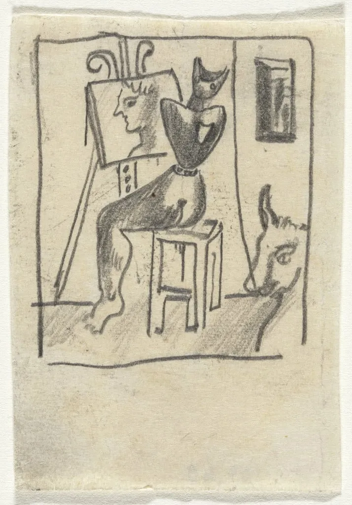 Untitled, by Arshile Gorky, graphite, 1932