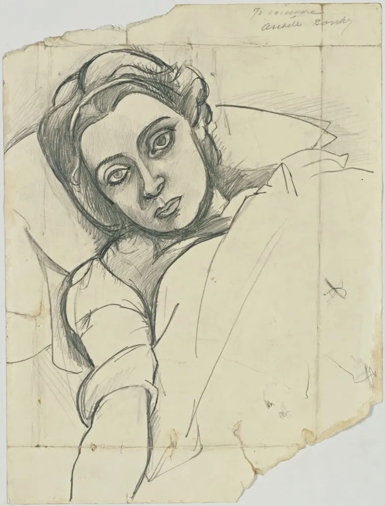 Untitled, by Arshile Gorky, graphite, 1939