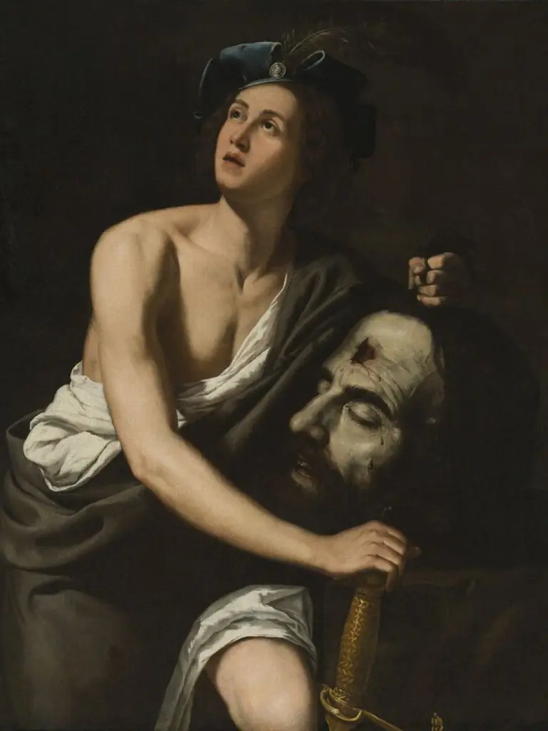 David avec la tête de Goliath, by Artemisia Gentileschi