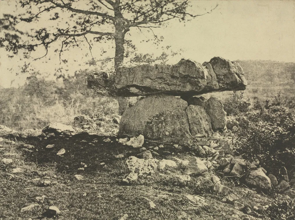 Dolmen, Cap del Puetch, Ariège, France, by Arthur A. Taylor, 1867