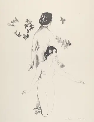 Circling Doves, by Arthur B. Davies
