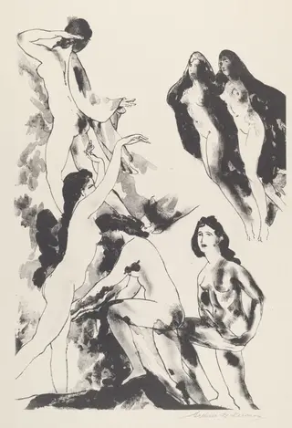 Free of Clouds, by Arthur B. Davies