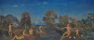 Hermes and the Infant Dionysus, by Arthur B. Davies