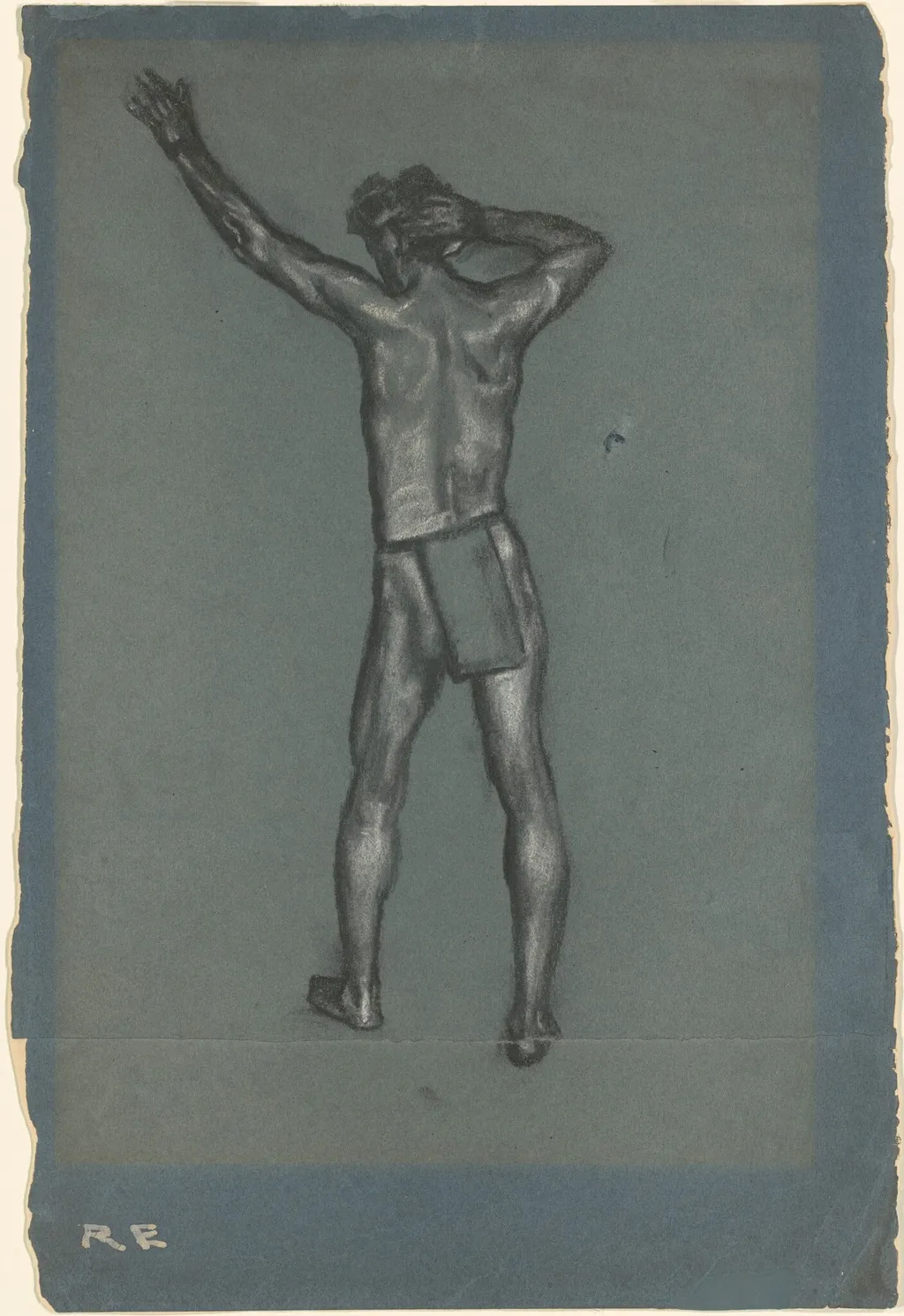 The Signal, by Arthur B. Davies, charcoal, 1922