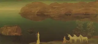 Unicorns (Legend—Sea Calm), by Arthur B. Davies