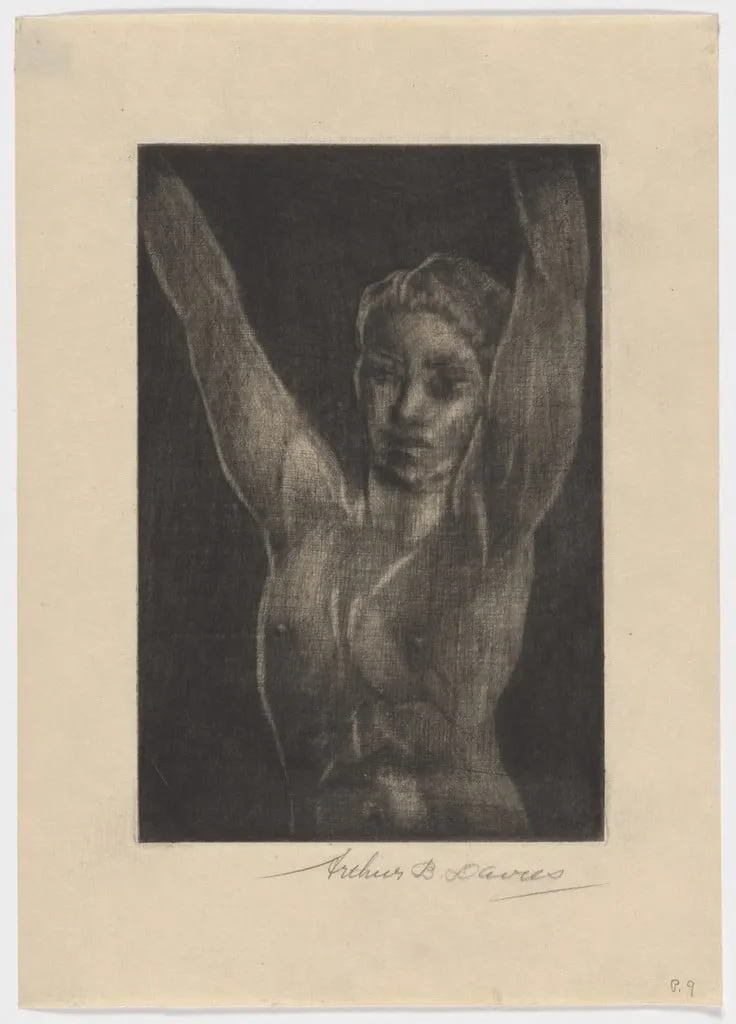 Untitled, by Arthur B. Davies, ink, 1927