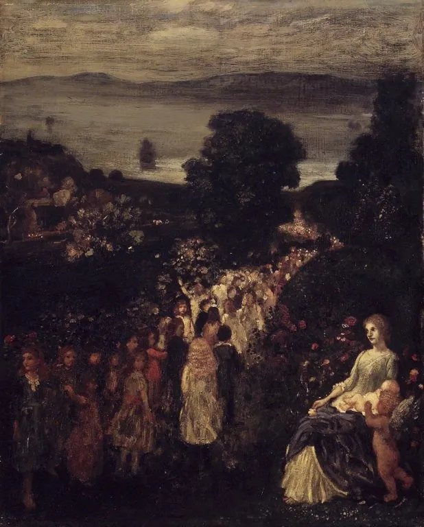 Children of Yesteryear, by Arthur Bowen Davies, oil, 1899