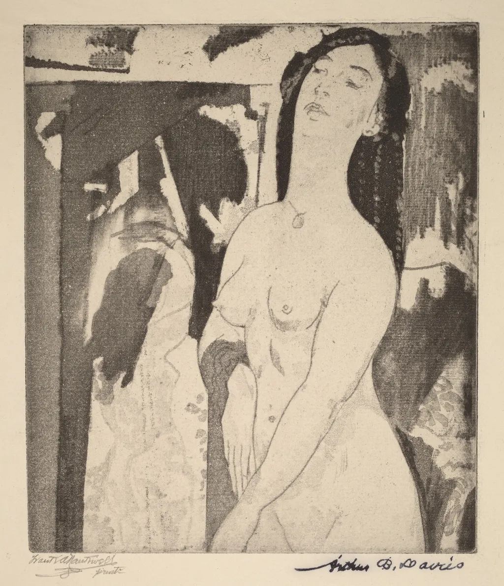 Doorway to Illusion, by Arthur Bowen Davies, ink, 1919