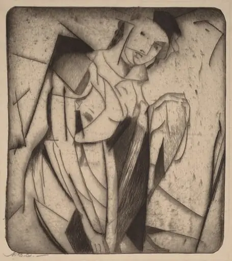 Figure in Glass, by Arthur Bowen Davies