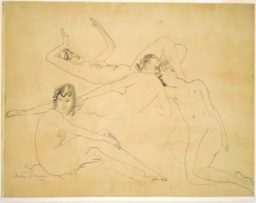 Four Figures, by Arthur Bowen Davies