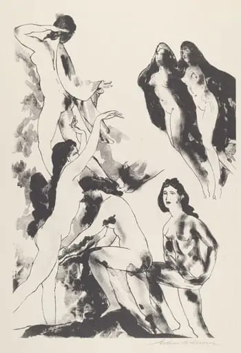 Free of Clouds, by Arthur Bowen Davies