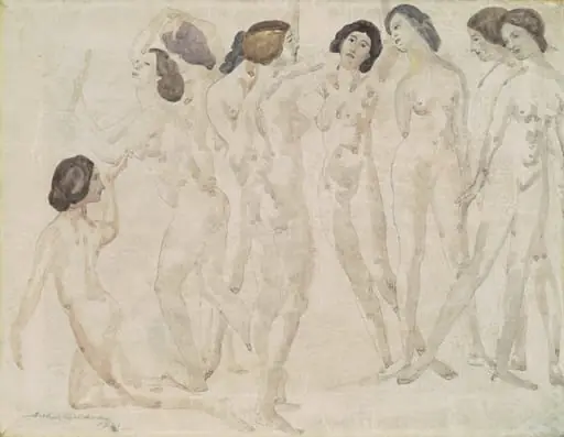 Nine Figures, by Arthur Bowen Davies