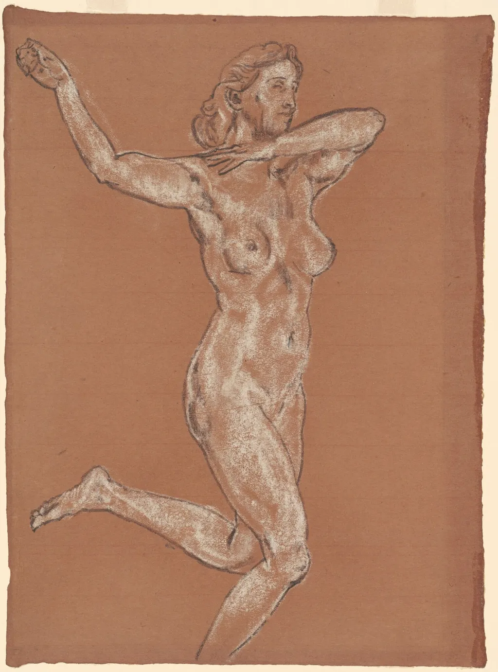 The Quest, by Arthur Bowen Davies, charcoal, 1922