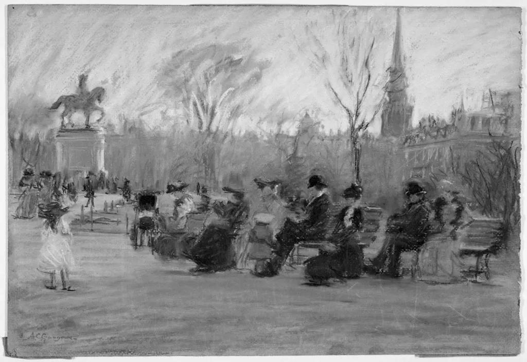 Late November Afternoon, Public Garden, by Arthur Clifton Goodwin, unspecified, 1905