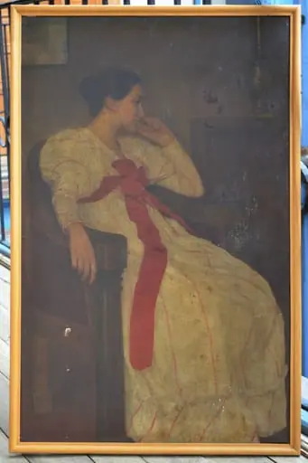 Femeie în fața samovarului, by Arthur Coulin