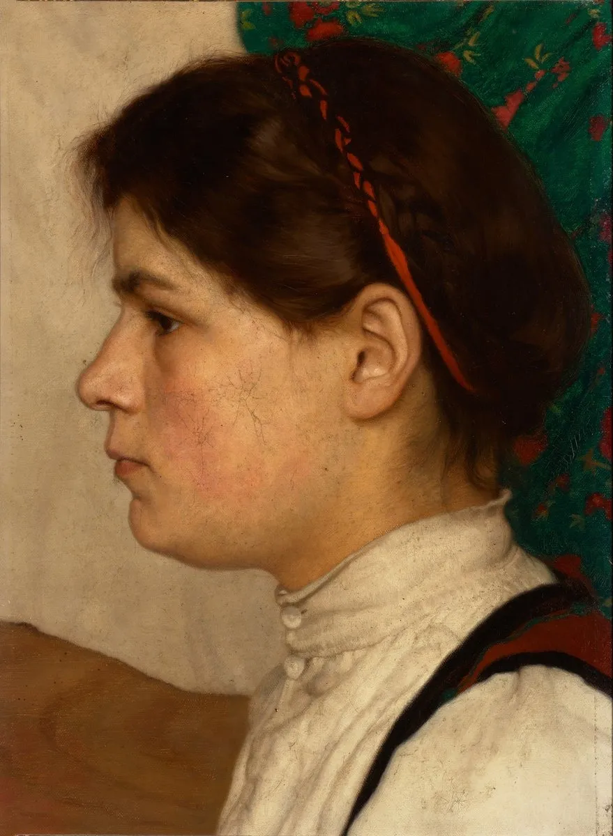 Studie, by Arthur Coulin, oil, 1900