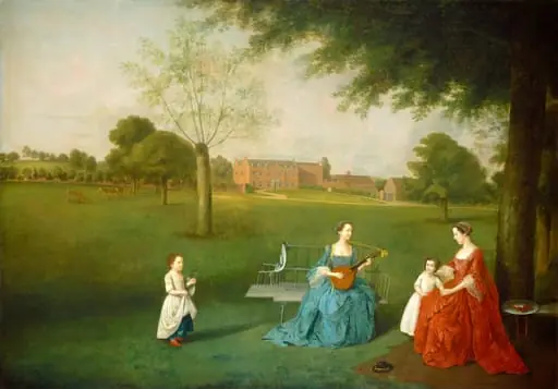 Members of the Maynard Family in the Park at Waltons, by Arthur Devis