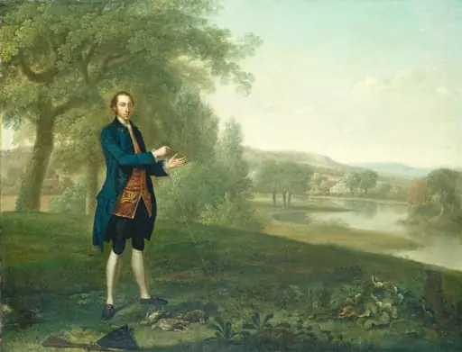 Portrait of a Gentleman Netting Partridges, by Arthur Devis
