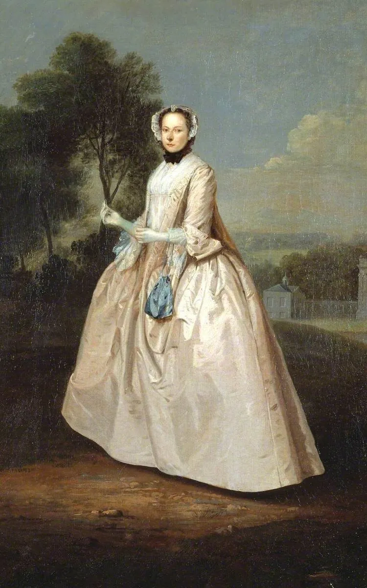 Portrait of a Lady, by Arthur Devis, oil, 1750