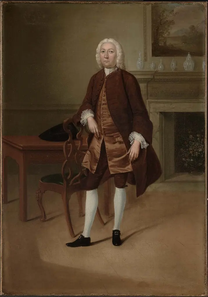 Portrait of a Man Standing Beside a Table, by Arthur Devis