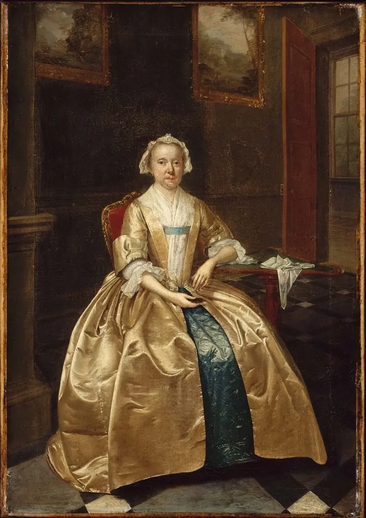 Portrait of a Woman Seated beside a Table, by Arthur Devis