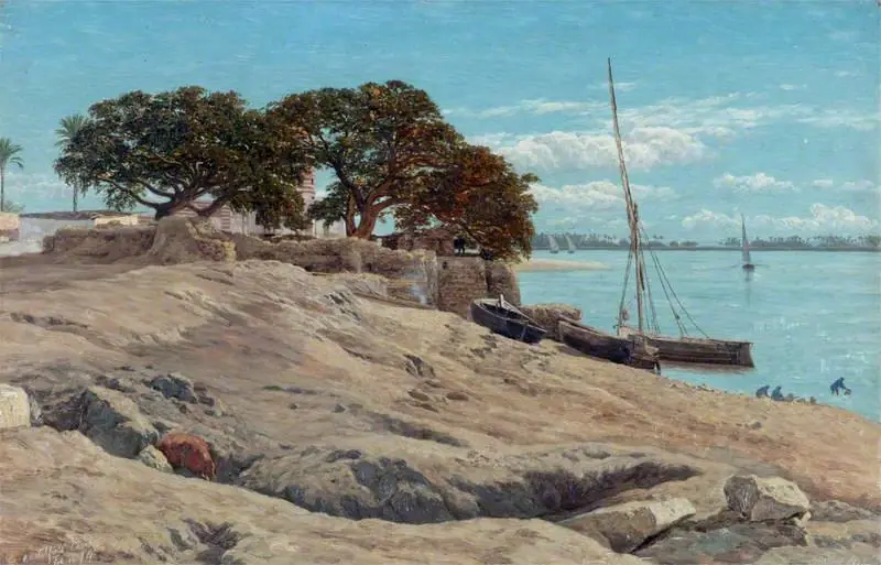 On the Nile near Cairo, by Arthur Ditchfield