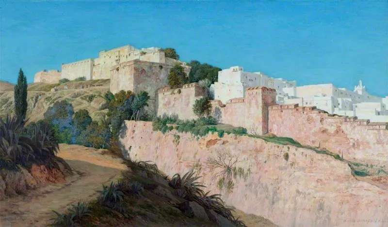 The Casbah and the Ravine of the Centaur, Algiers, by Arthur Ditchfield, oil, 1873