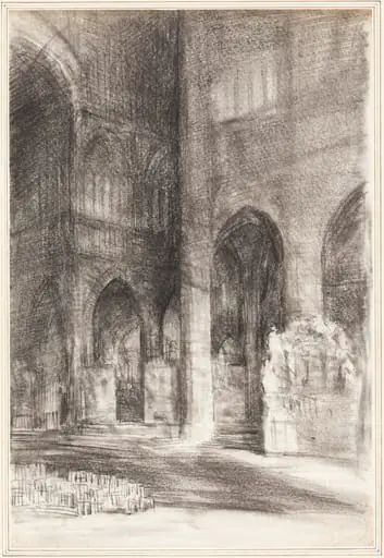 A Cathedral Nave, by Arthur Frederick Payne