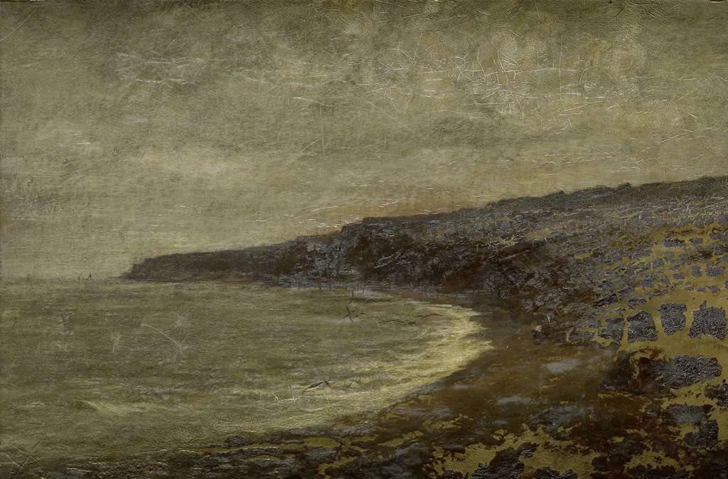 Lone Bay, by Arthur Hawksley, oil, 1894