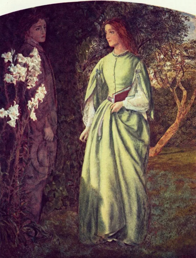 Das Stelldichein, by Arthur Hughes