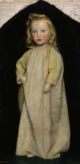 Edward Robert Hughes as a child, by Arthur Hughes
