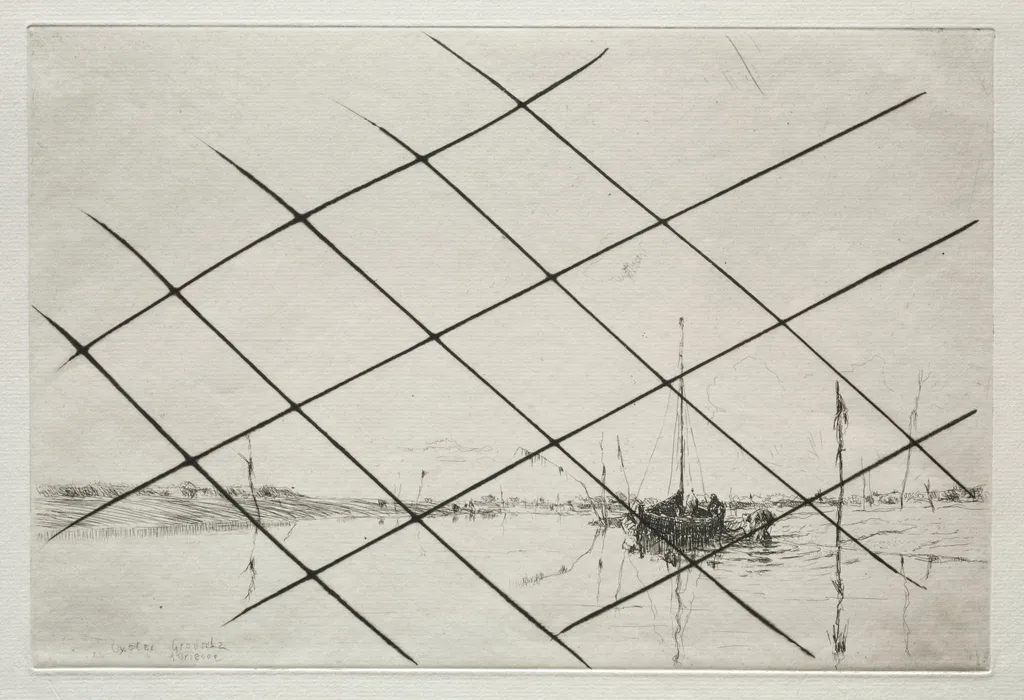 Oyster Grounds (On Essex Creek at Low Tide), by Arthur John Trevor Briscoe, 1918