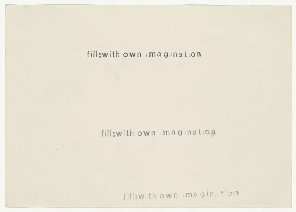 Untitled, by Arthur Köpcke, ink, 1965
