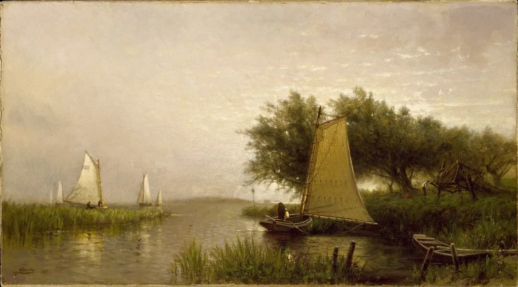 On Synepuxent Bay, Maryland, by Arthur Quartley, oil